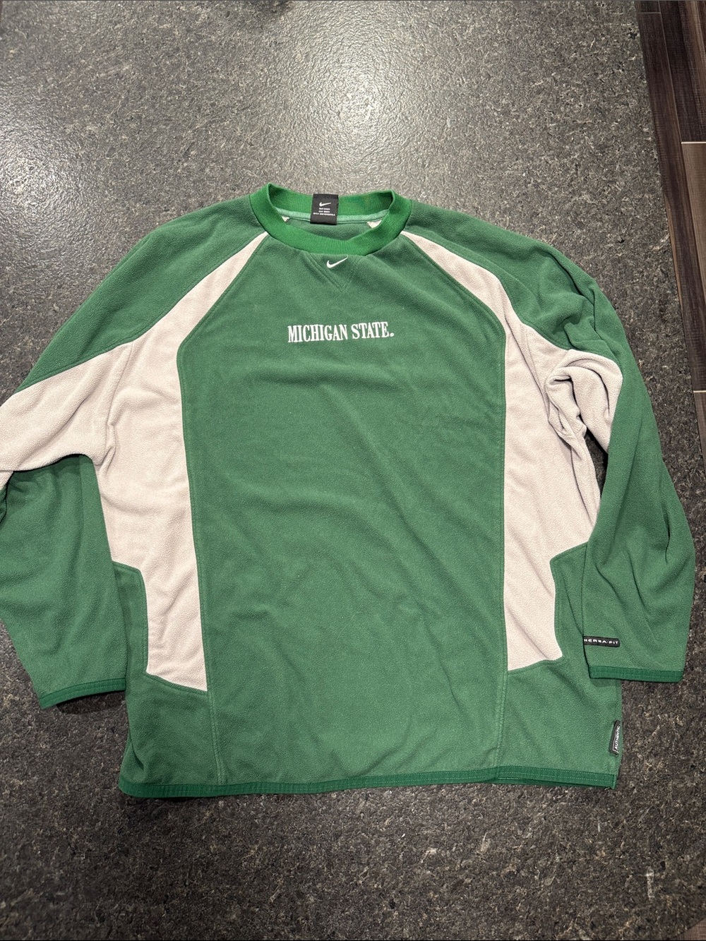 Vintage MSU Nike Center Swoosh Fleece Crewneck